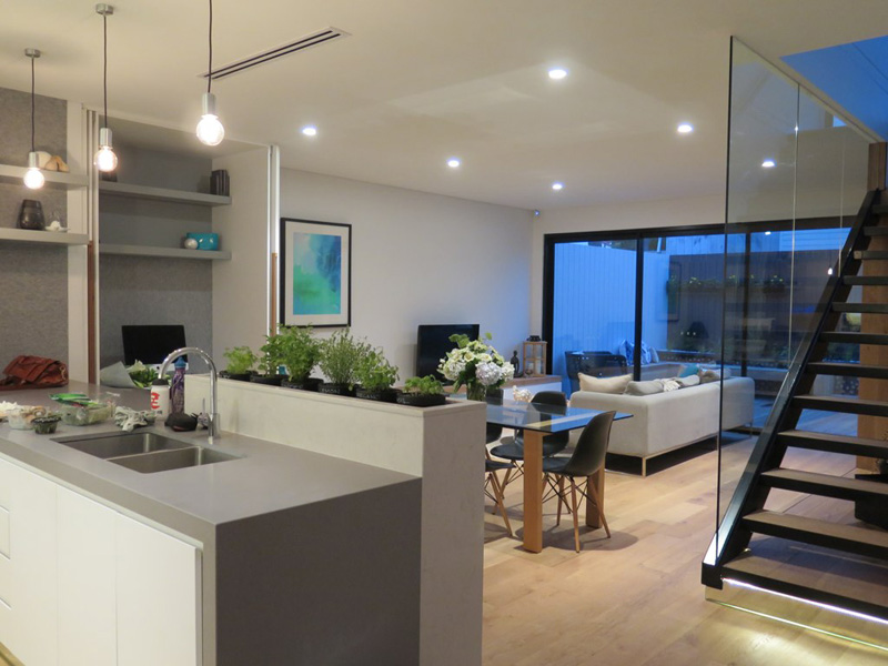 This kitchen has a built-in herb garden