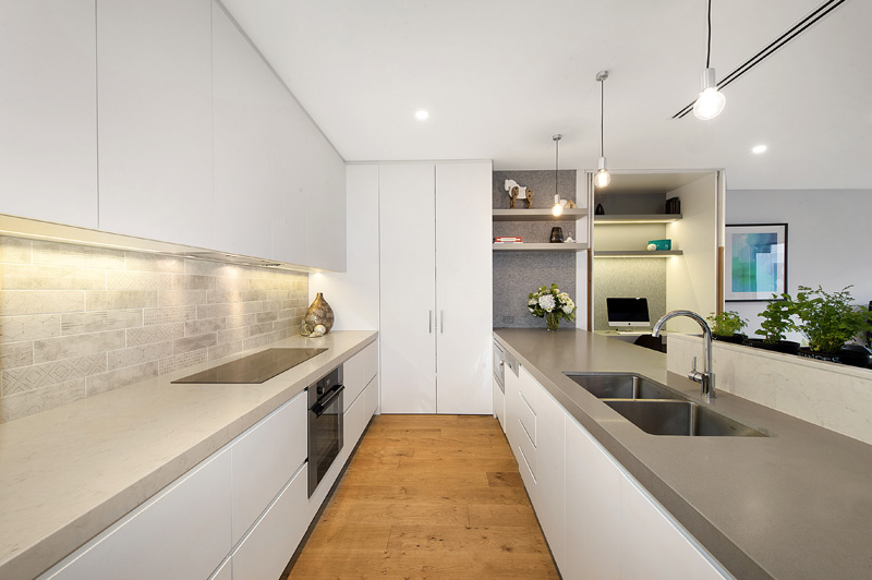 This kitchen has a built-in herb garden