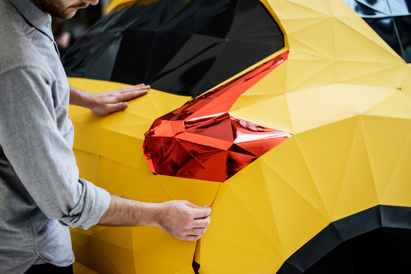 Nissan Juke: Folded in Britain by artist Owen Gildersleeve and model maker Thomas Forsyth