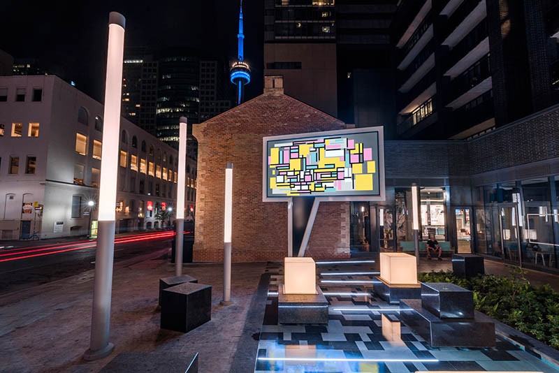 Speech Bubble public sculpture in Toronto