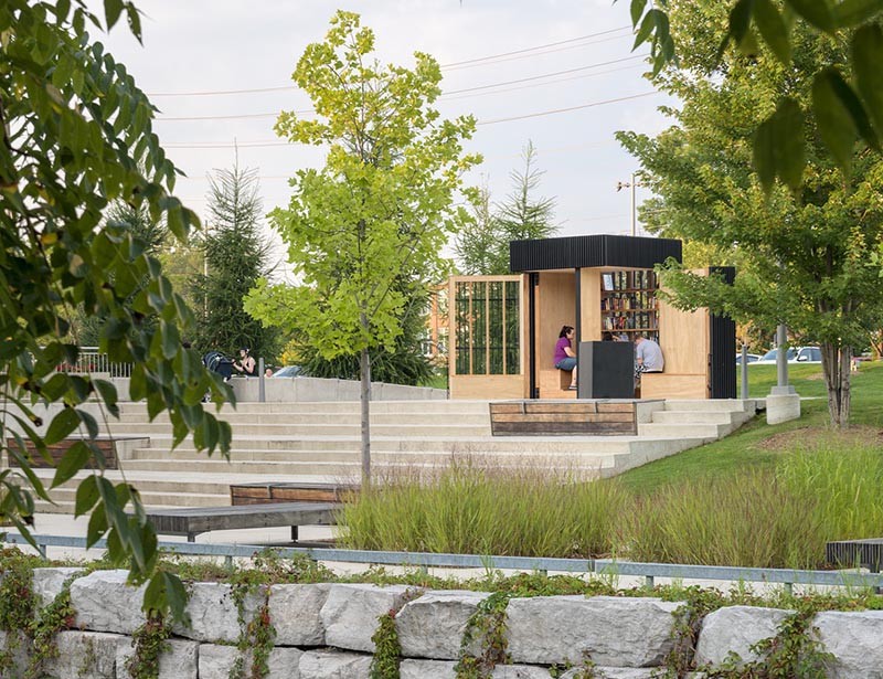 Story Pod lending library in Newmarket Ontario