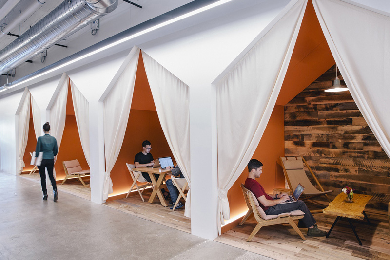 Lets have a quick look at the offices of Airbnb...it was just voted the #1 place to work