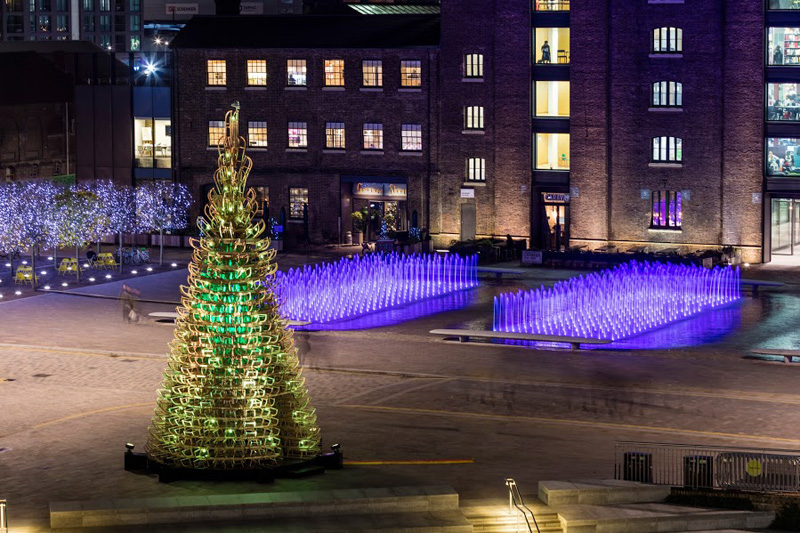 Giant Christmas Trees Have Sprouted Up In Budapest, London And Manchester