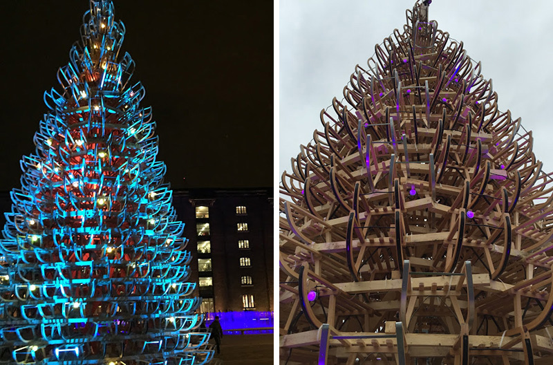 Giant Christmas Trees Have Sprouted Up In Budapest, London And Manchester