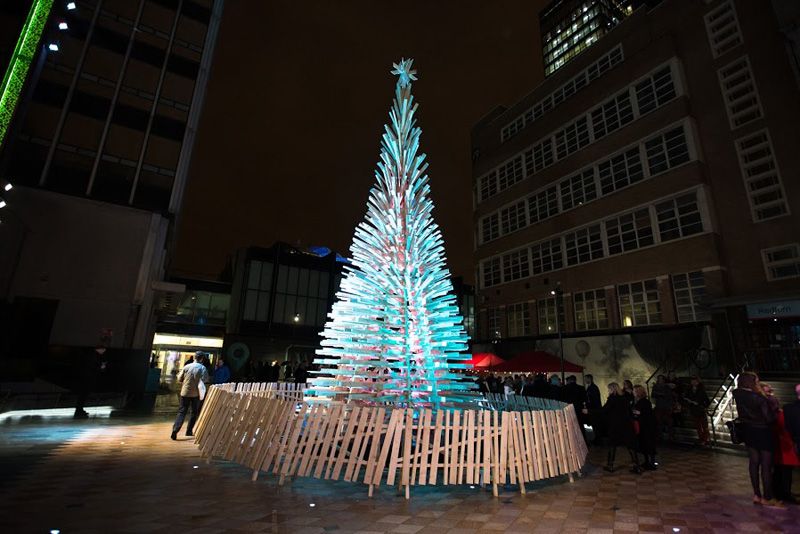 Giant Christmas Trees Have Sprouted Up In Budapest, London And Manchester