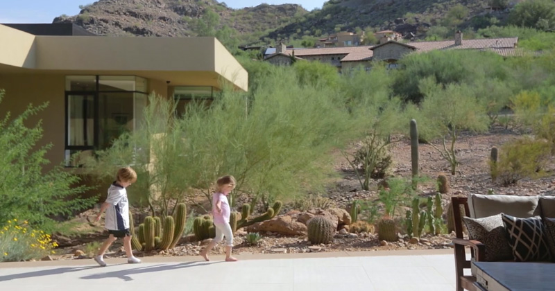 Two Cute Kids Share Their Experience Of Living In A Modern House In The Arizona Desert