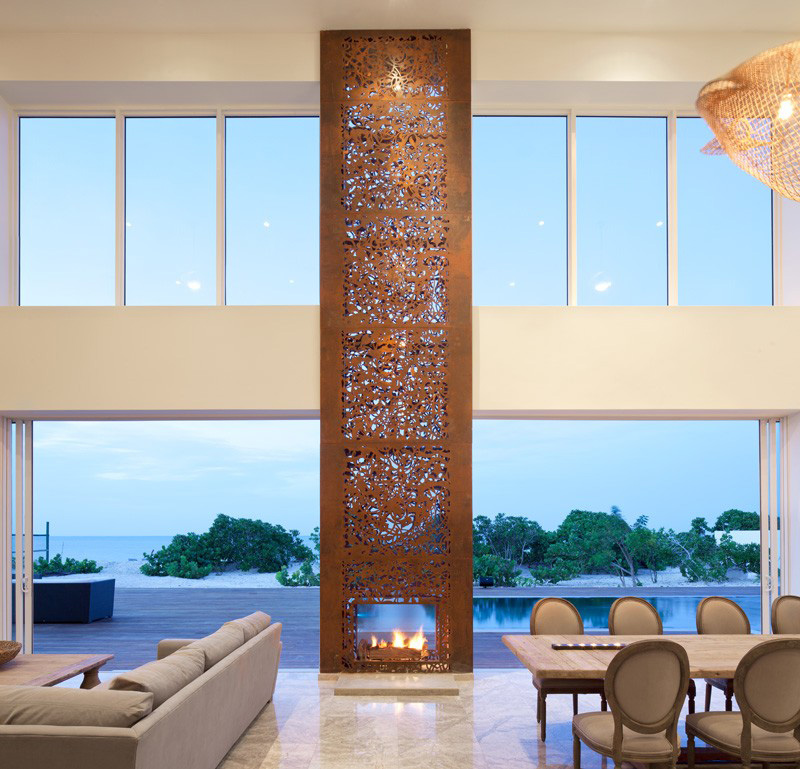 13 examples of how to incorporate a double-sided fireplace into your home