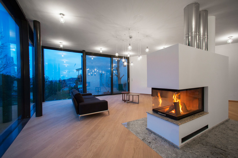 13 examples of how to incorporate a double-sided fireplace into your home