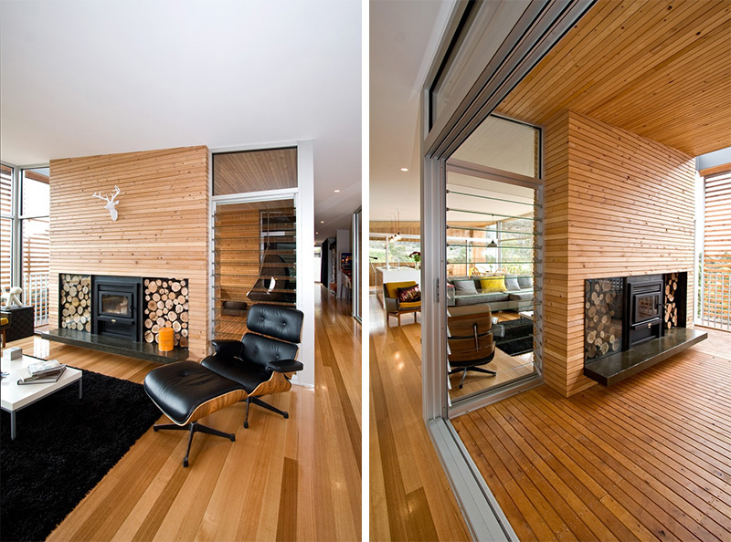 13 examples of how to incorporate a double-sided fireplace into your home