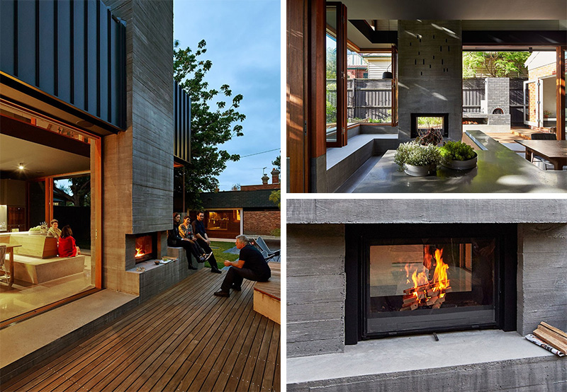 13 examples of how to incorporate a double-sided fireplace into your home