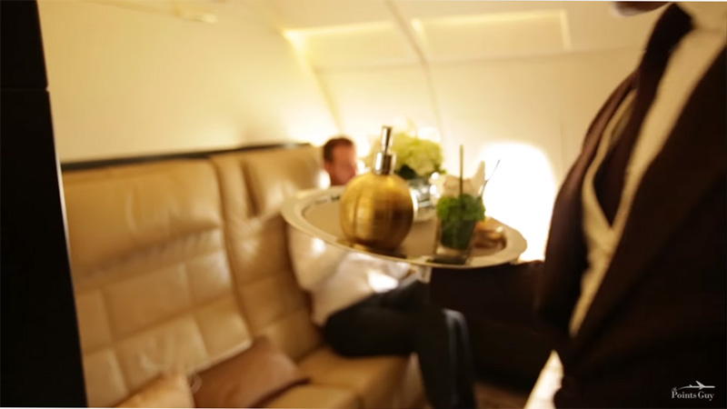 Ever wondered what $32,000 gets you on a flight from NYC to Abu Dhabi