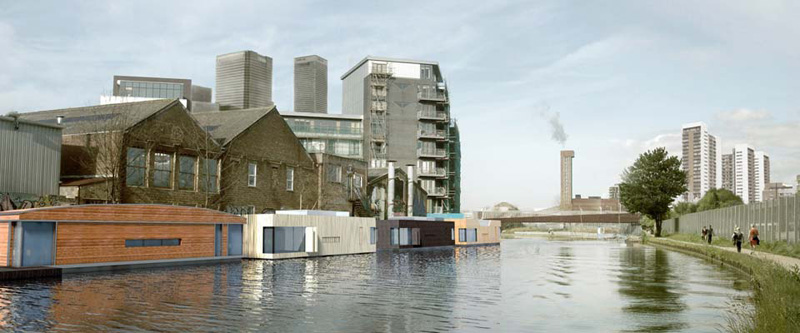 Why are people living on the water in London?