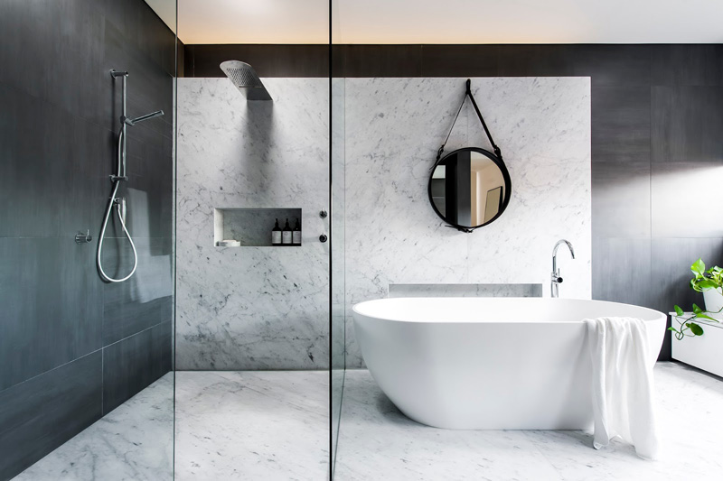 13 Inspirational Photos Of A Monotone Bathroom