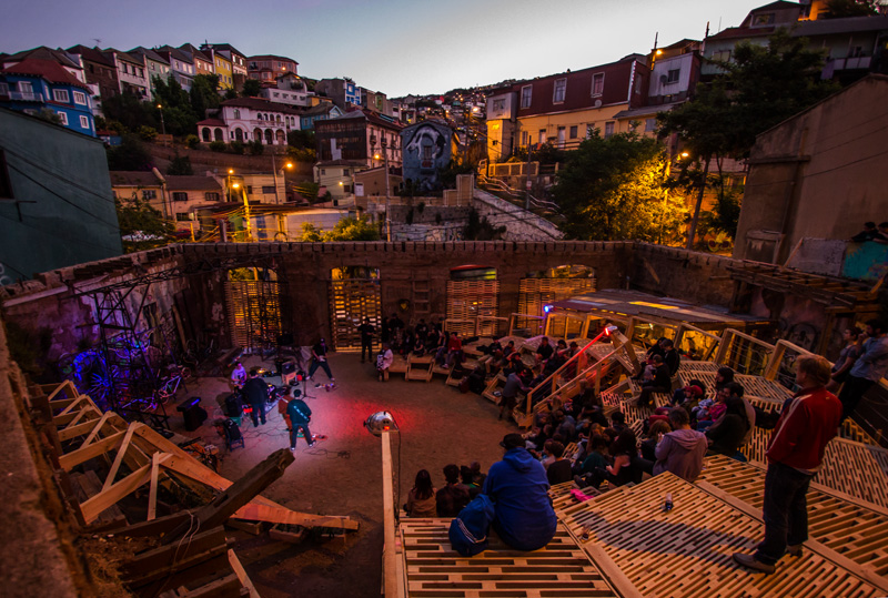 The Wave, a public performance space in Valparaiso, Chile