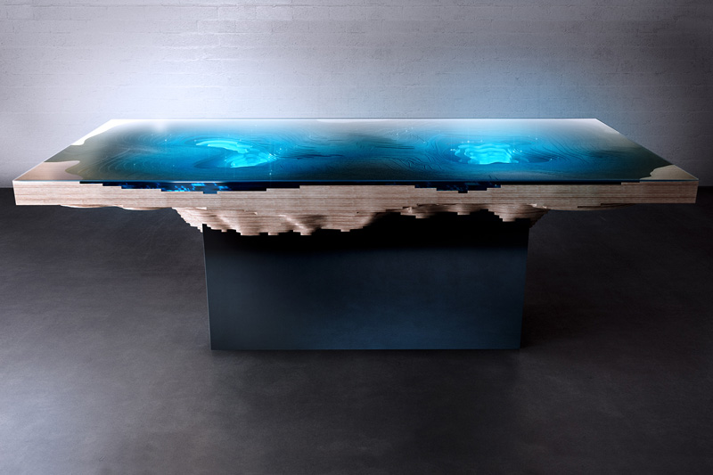 Abyss Dining Table, designed by Christopher Duffy for Duffy London