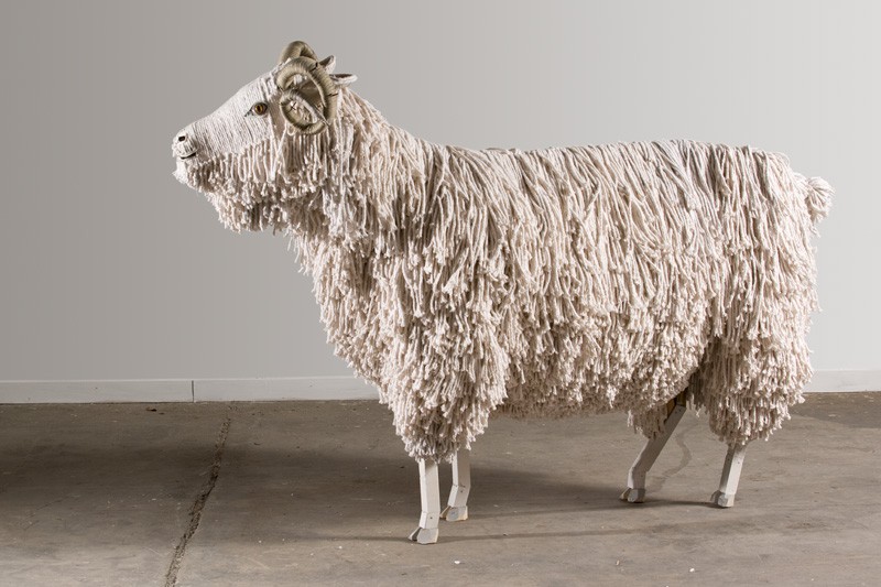 These farm animals have been made from unconventional materials