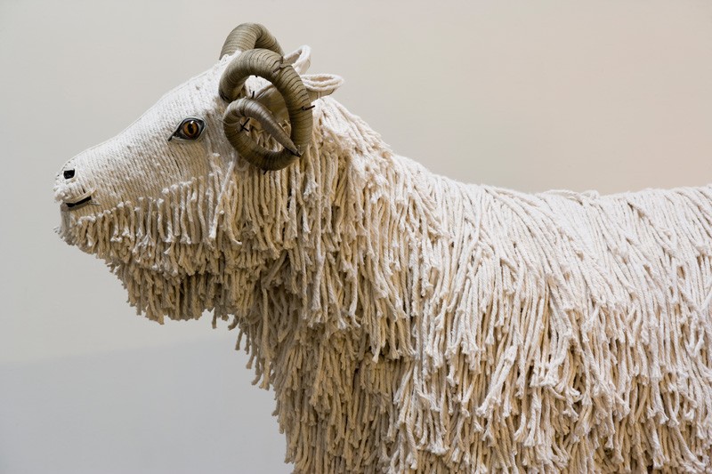 These farm animals have been made from unconventional materials