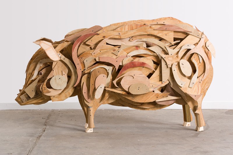 These farm animals have been made from unconventional materials