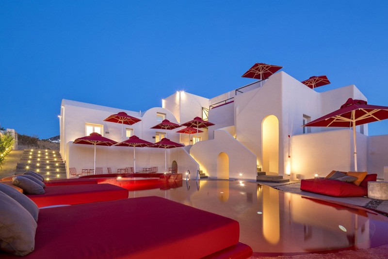 Take a look at The Art Hotel on the Greek island of Santorini