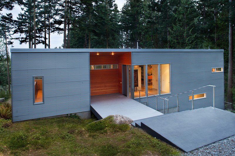 9 Examples Where Corrugated Steel Has Been Used As Siding