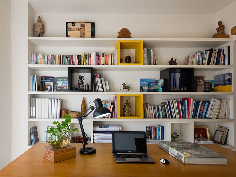 Design Detail - Break up plain shelving with feature boxes