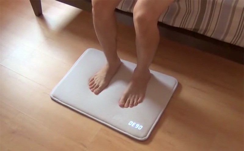 This rug alarm clock forces you to get out of bed and stand on it