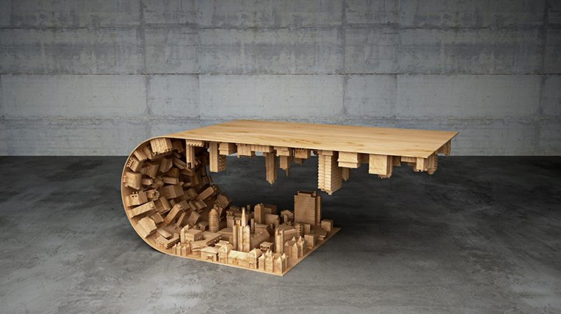 Wave City Coffee Table by Mousarris
