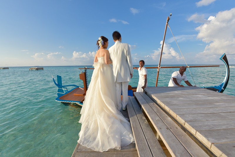 Afloat, an overwater wedding pavilion at the Four Seasons Resort Maldives