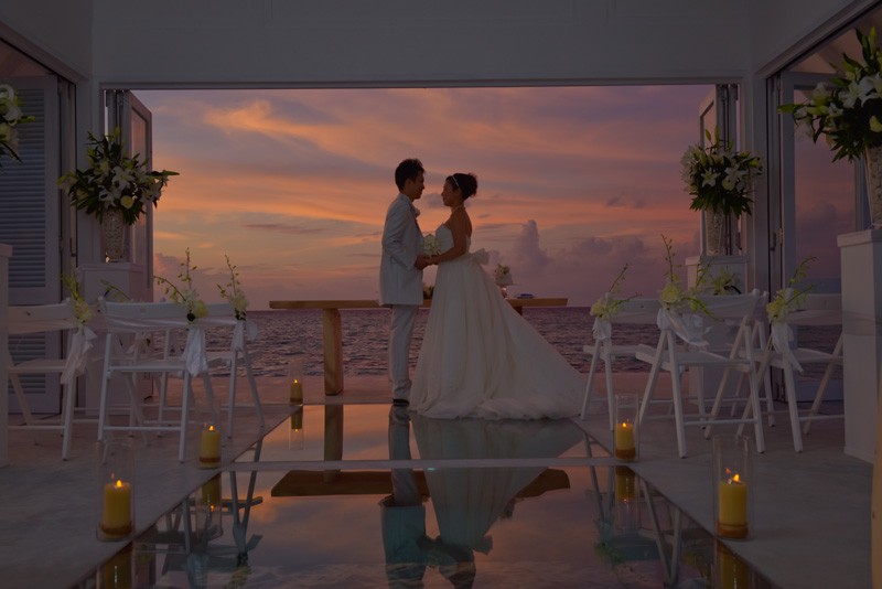 Afloat, an overwater wedding pavilion at the Four Seasons Resort Maldives