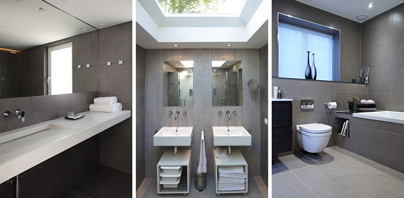 10 Inspirational Photos For Lovers Of Grey & White Bathrooms