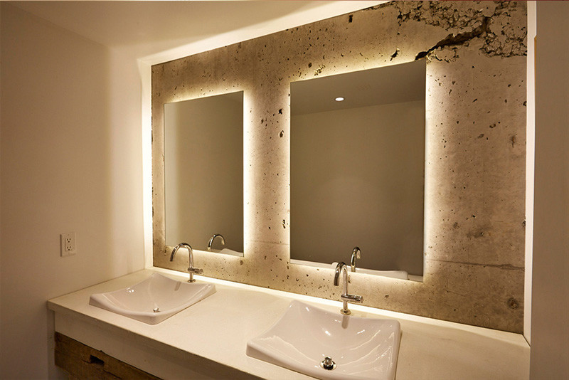 8 Reasons Why You Should Have A Backlit Mirror In Your Bathroom // They Add A Sense Of Drama --- Backlit mirrors aren't widely used (yet). Because of this they're unexpected and create a dramatic effect for those who enter the bathroom for the first time. 