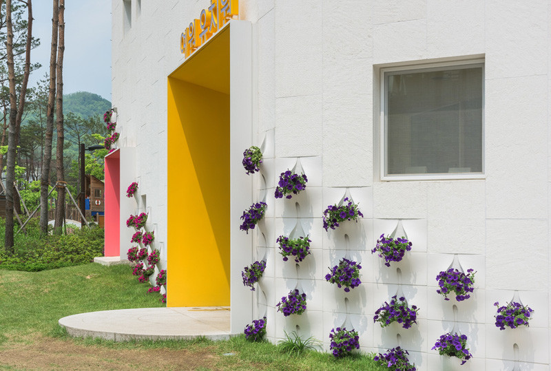This Kindergarten Has Flowerpots Built In To The Facade