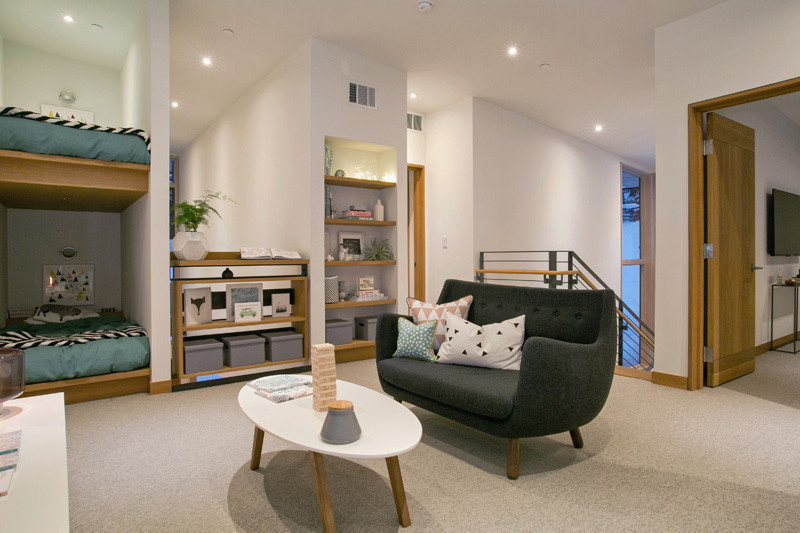 Design detail - These bunk beds are tucked out of the way in little alcoves