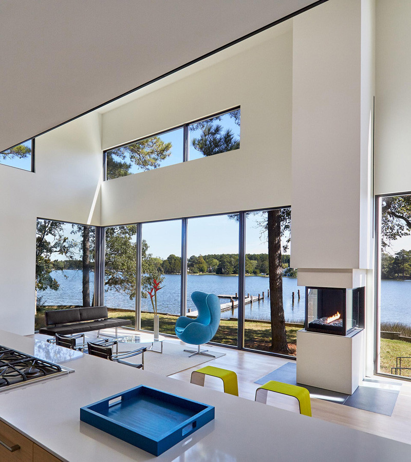 This home in Maryland has been designed to take advantage of the water views