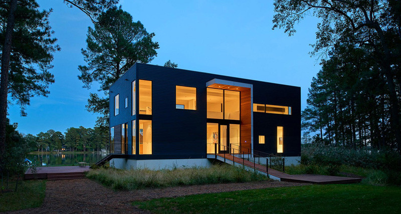 This home in Maryland has been designed to take advantage of the water views