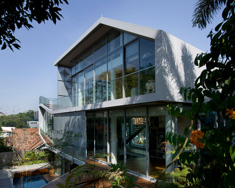 The OOI House, located in Singapore, and designed by Czarl Architects and Mink Architects.