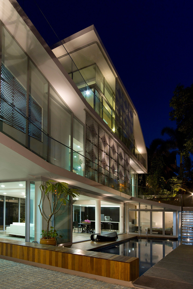 The OOI House, located in Singapore, and designed by Czarl Architects and Mink Architects.