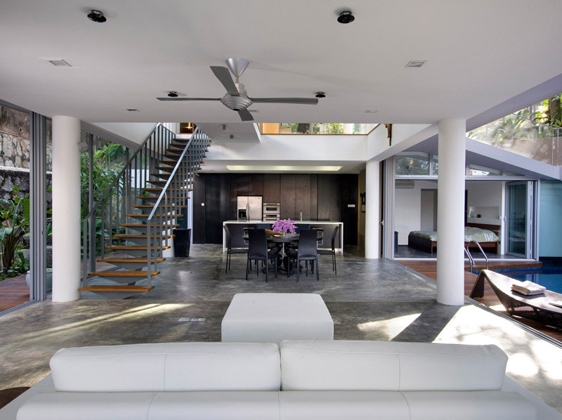 The OOI House, located in Singapore, and designed by Czarl Architects and Mink Architects.