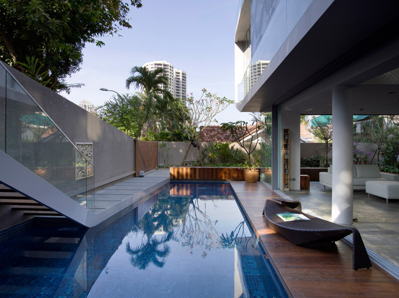 The OOI House, located in Singapore, and designed by Czarl Architects and Mink Architects.