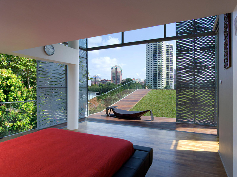 The OOI House, located in Singapore, and designed by Czarl Architects and Mink Architects.