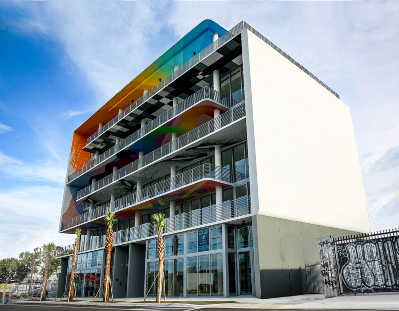 This building in Miami has colourful artwork for everyone to enjoy