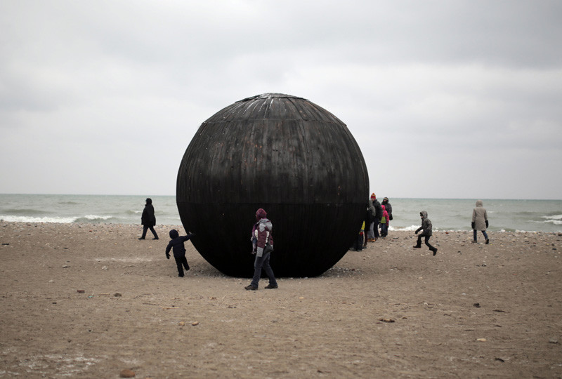 'In the Belly of a Bear', a sculpture by Lane Shordee, Caitlind r.c. Brown & Wayne Garrett.