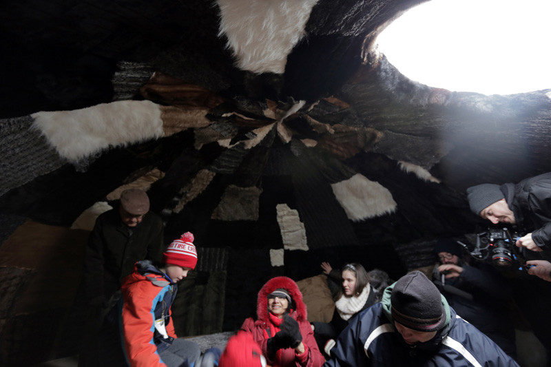 'In the Belly of a Bear', a sculpture by Lane Shordee, Caitlind r.c. Brown & Wayne Garrett.