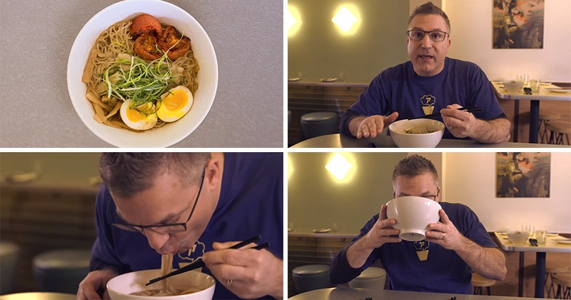 Learn how to eat Ramen the right way with this quick video