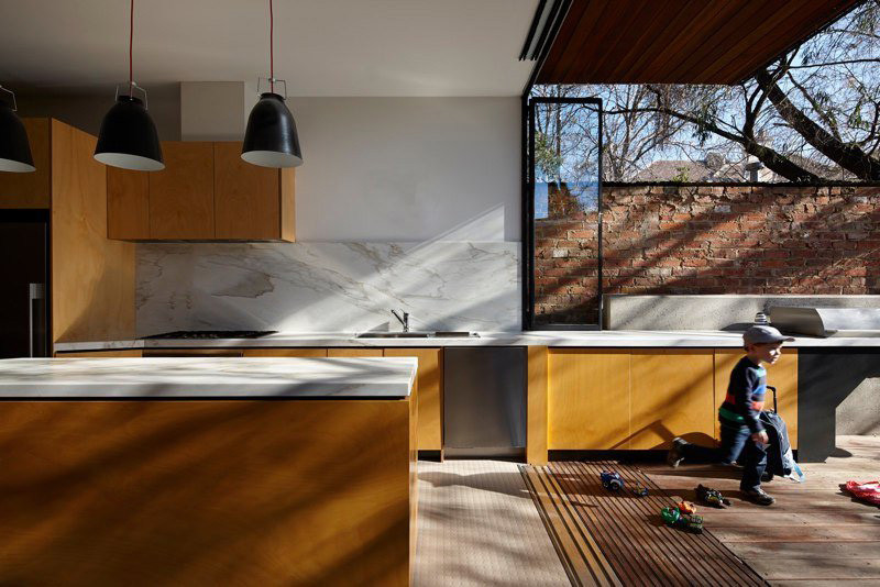 Design Detail - The Kitchen In This Home Flows From The Inside To The Outside