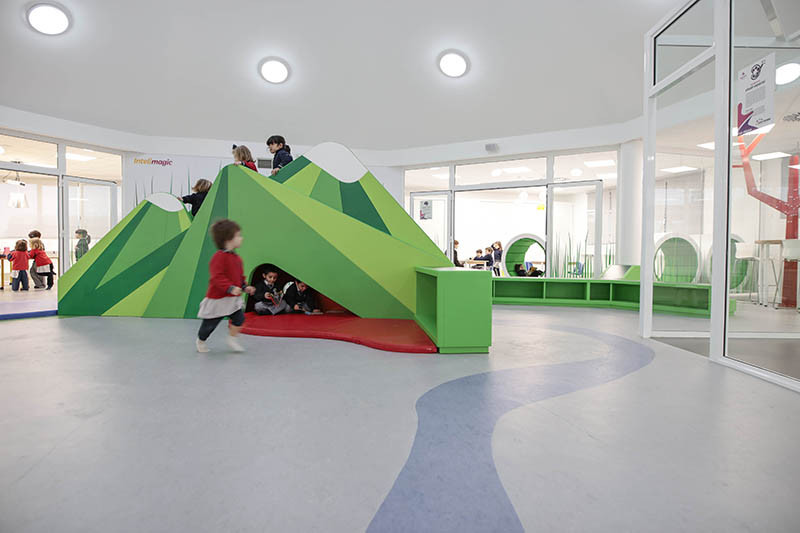 This Spanish kindergarten is filled with mountains, caves and chess