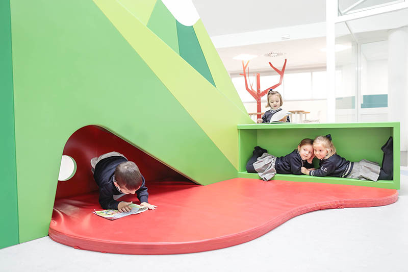 This Spanish kindergarten is filled with mountains, caves and chess