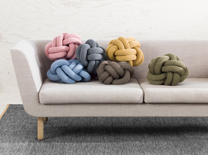 These Knot Cushions Are Not Your Normal Cushions // The Knot Cushions, designed by Ragnheiður Ösp Sigurðardóttir, and manufactured by Design House Stockholm