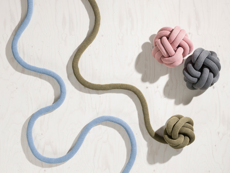 These Knot Cushions Are Not Your Normal Cushions // The Knot Cushions, designed by Ragnheiður Ösp Sigurðardóttir, and manufactured by Design House Stockholm