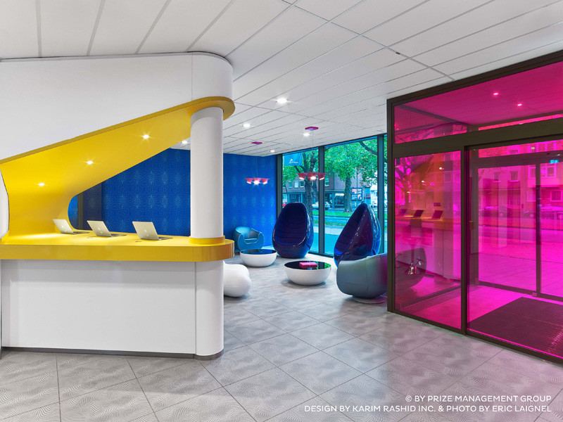 25 colourful photos of the prizeotel Hanover, designed by Karim Rashid